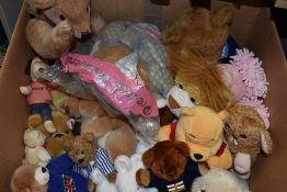 A box of teddy bears.