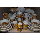 A collection of around seventy seven pieces of vintage Midwinter stonehenge including plates, soup