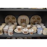 A selection of Royal coronation wares including Wileman and Shelley Queen Victoria and similar