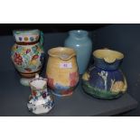 A selection of ceramics including Shorter and sons jug and similar Dee Cee jug