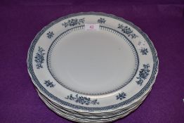 A selection of dinner plates by Losol ware