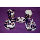 A part dressing table set by Wileman Shelley some pieces AF
