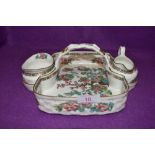 An Alsager Hayward and co ceramic breakfast set having and Indian Tree design