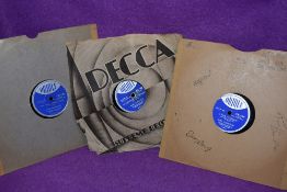 Three Russ Hamilton shellac 78s.