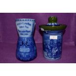 Two pieces of Royal Doulton with American or Colonial interest including Portland Maine and stars
