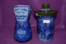 Two pieces of Royal Doulton with American or Colonial interest including Portland Maine and stars