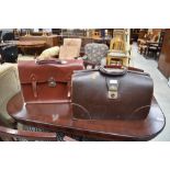 Two vintage attache cases