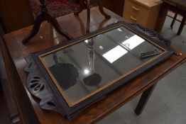 A Chippendale style wall mirror, approx. 92 x 52cm