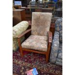 A mid century Parker Knoll arm chair upholstery project, good frame