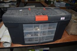 A modern tool box with tools