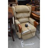 A vintage electric recliner easy chair