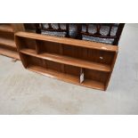 A mid stain Ercol plate shelf, approx. 107 x 50cm