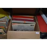 A selection of vinyl records mostly classical interest