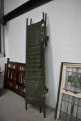 A pair of light weight military medical stretchers