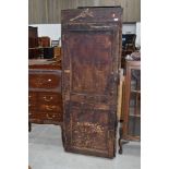 A traditional stained frame rustic tool cabinet, approx. Dimensions approx. W64 H170 D40cm