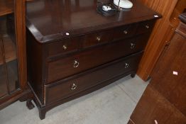 A Stag bedroom chest of four small over two long drawers, approx width 108cm