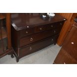 A Stag bedroom chest of four small over two long drawers, approx width 108cm