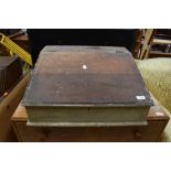 A part stripped table/lap desk, approx width 53cm