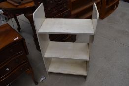 A painted ply shelf, width approx. 52cm