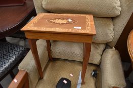 A continental style sewing table, and contents