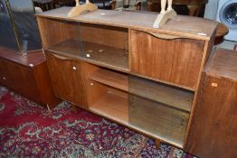 A mid century display side cabinet by Sutcliffe , approx. W122cm H91cm, moderate age related wear