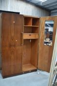 A 1930s mahogany wardrobe , width approx. 118cm