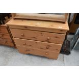 A laminate bedroom chest