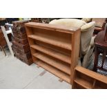 A vintage bookshelf, dimensions approx. W110cm D15cm H96cm