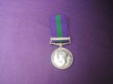 A General Service Medal with Palestine 1945-48 Bar, named to AS.4796 PTE.M.Makoko A.P.C. (African