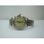 A gent's 1950's Tudor Oyster Royal wrist watch no:7903,79352 having arrow head baton dial to