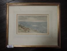 A watercolour, attributed to Herbert Hughes Stanton, Ramsgate, attributed verso, 10 x 17cm, plus