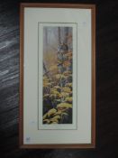 A Ltd Ed print, after Jeremy Paul, Colours of Autumn, signed, and num 361/395, 46 x16cm, plus
