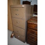 An industrial factory or similar filing cabinet in pine W51cm x H131cm x D64cm