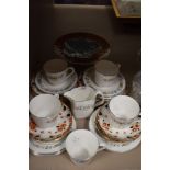 A selection of tea wares including Royal Doulton Pastorale and Paragon cake plates and saucers