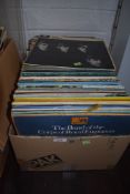 A selection of vinyl records and Lp's including Beatle Mono PMC 12069