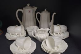 A part tea service by Shelley Dainty White china comprising of 22 pieces good condition throughout