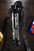 A photographers camera tripod in carry case the Helios T - 1