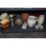 A selection of ceramics and pottery including terracotta jugs and Chinese export vase AF