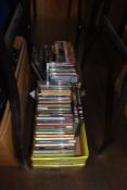 A selection of entertainment music cd's and dvd's