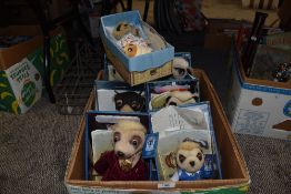 A selection of collectible Meerkat figures