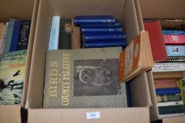 A selection of text and reference books including bird and ornithology interest