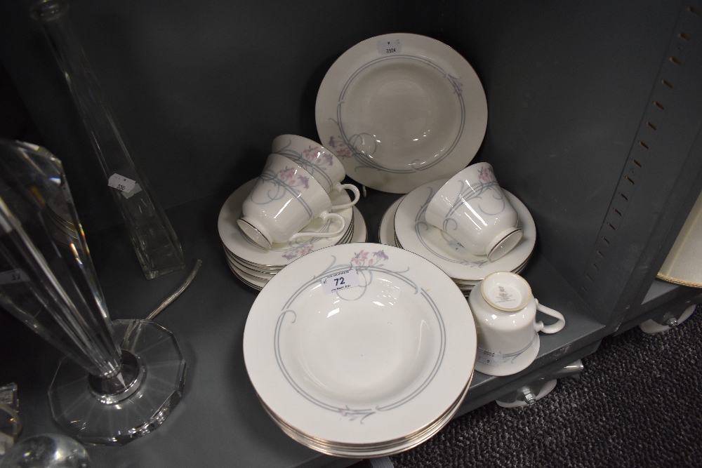 A part tea service by Royal Doulton in the Asprey design all appear to marked seconds