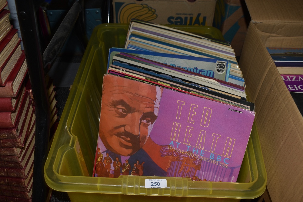 A selection of vinyl records and albums pop and rock interest