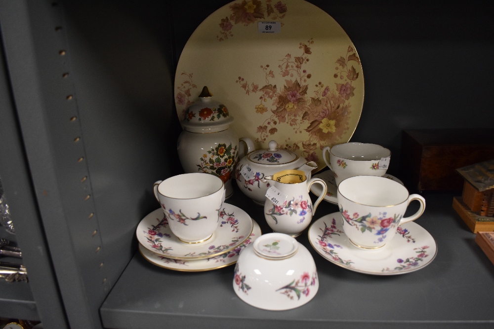 A selection of ceramics including part tea service by Wedgwood Devyn Sprays