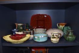 A selection of ceramics including Ditmar Urbach and Carlton ware