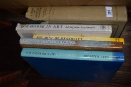 A selection of text and reference books including modern painters and artist