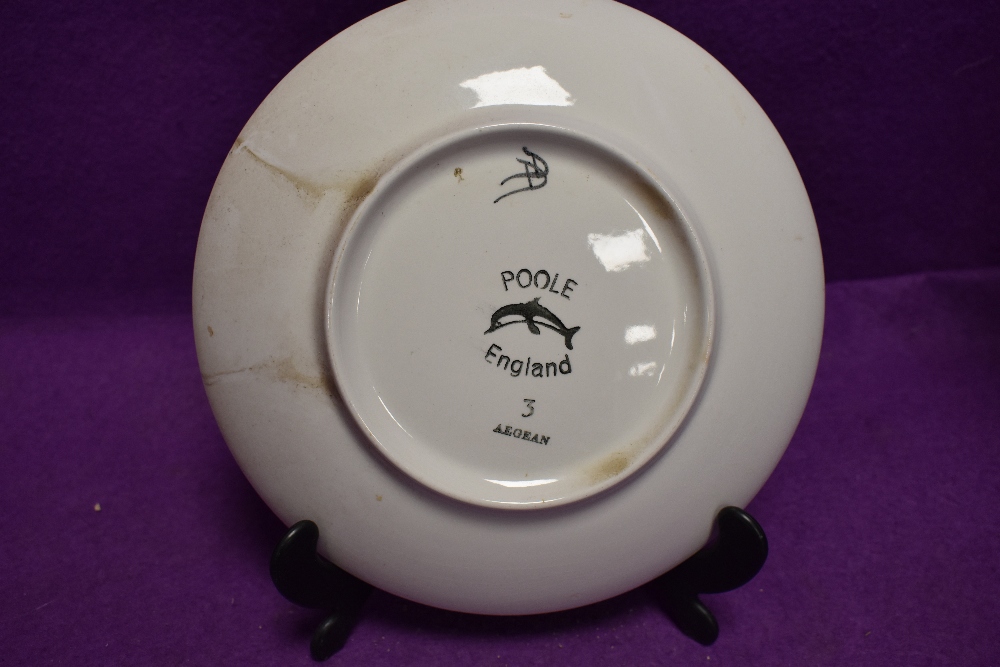 A mid century dish by Poole having naturalistic glaze and imagery - Image 2 of 2