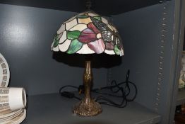 A modern reproduction Tiffany styled lamp