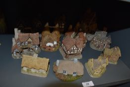 A selection of various model houses and cottages