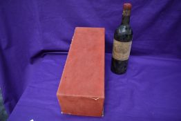 A bottle of Chateau-Margaux 1957 Premier Grand Gru-Classe, in original box